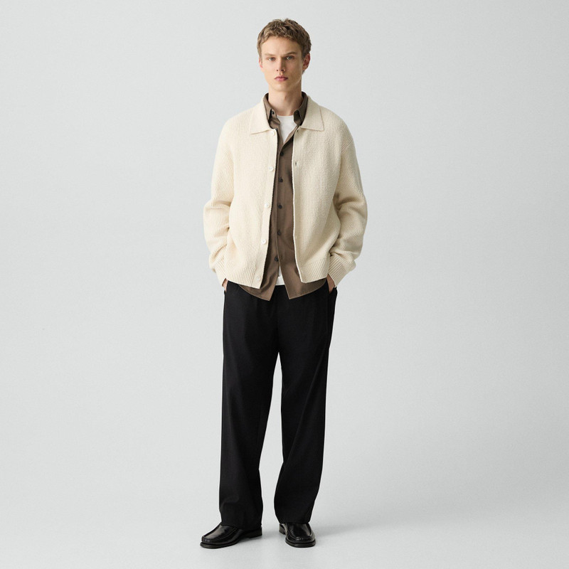 Theory Textured Cardigan in Cotton Silk Slub outlook