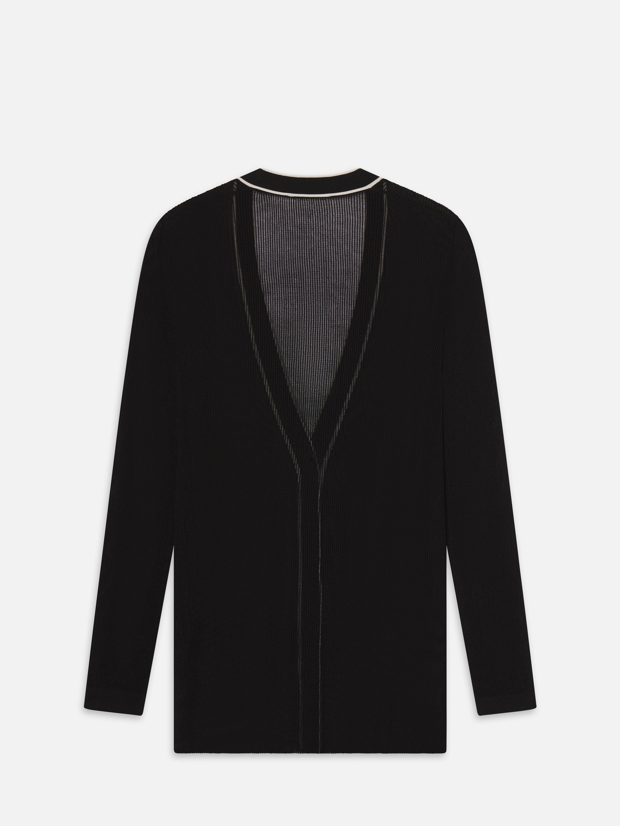 The Varsity Cardigan in Black Multi - 4