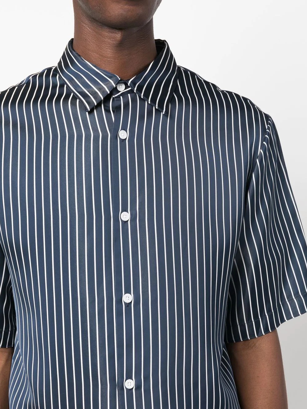 striped short-sleeve shirt - 5