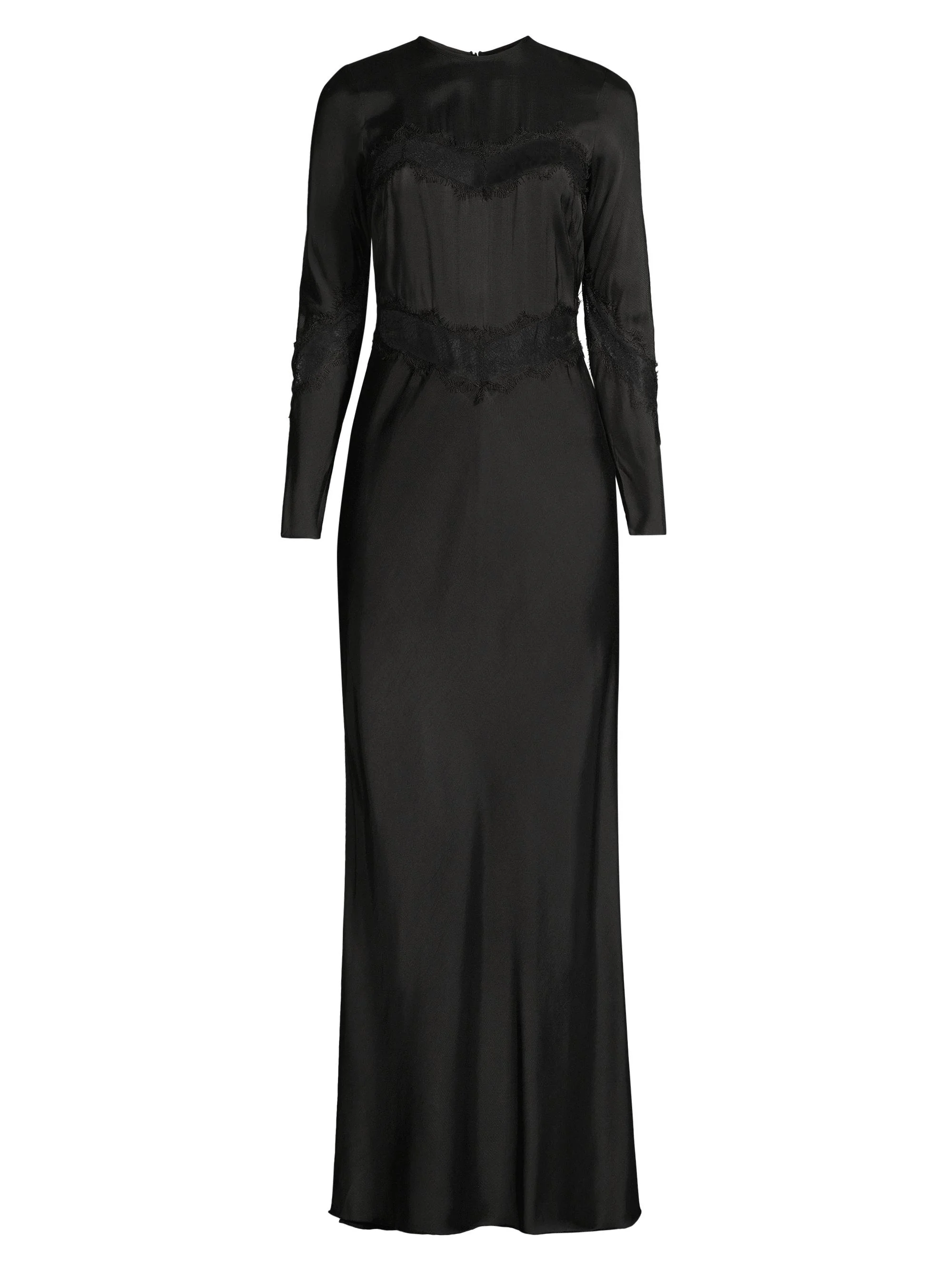 Bec & Bridge Women's Spencer Satin & Lace Maxi Dress - Black