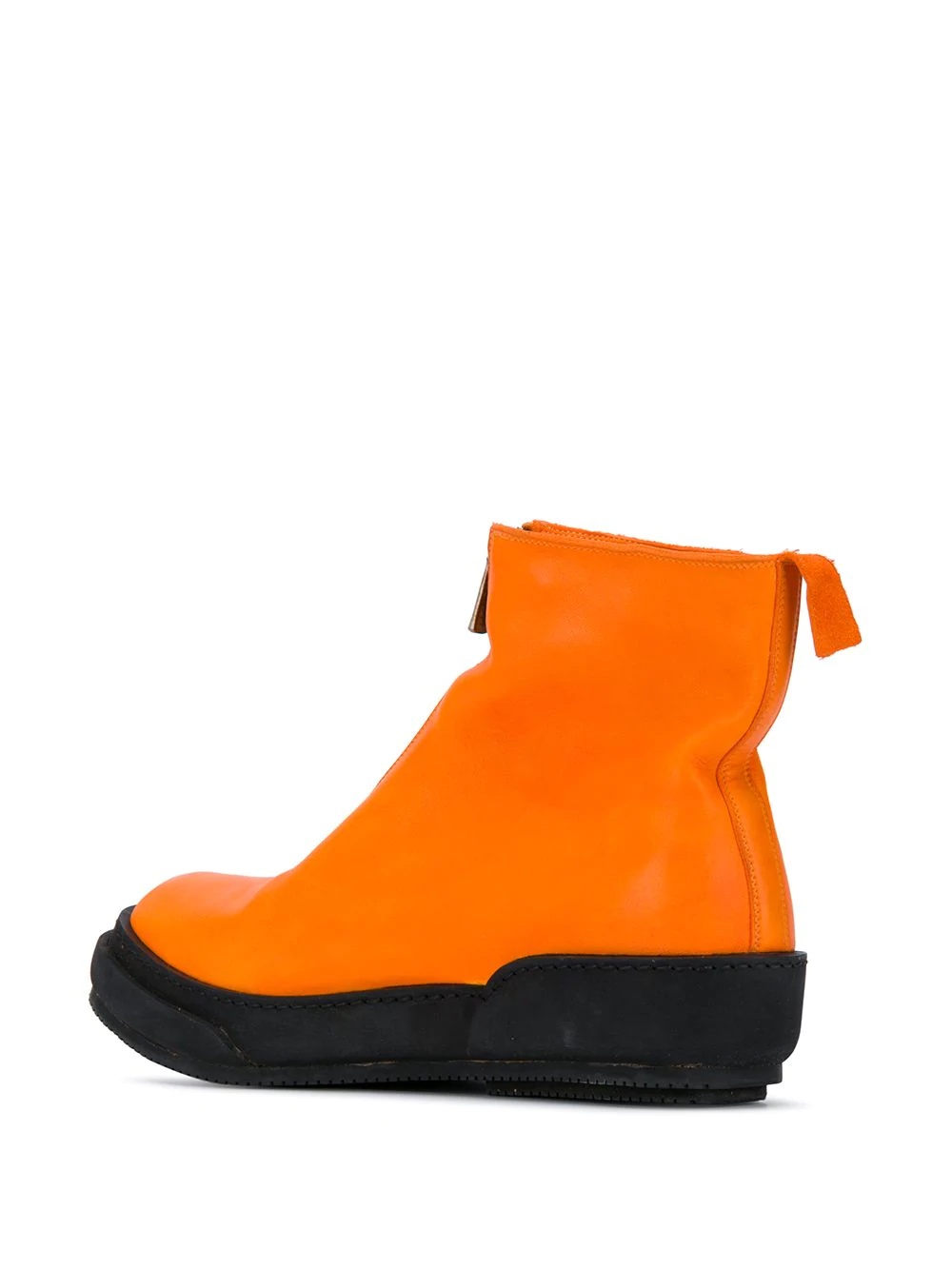 color-block front-zip boots - 3