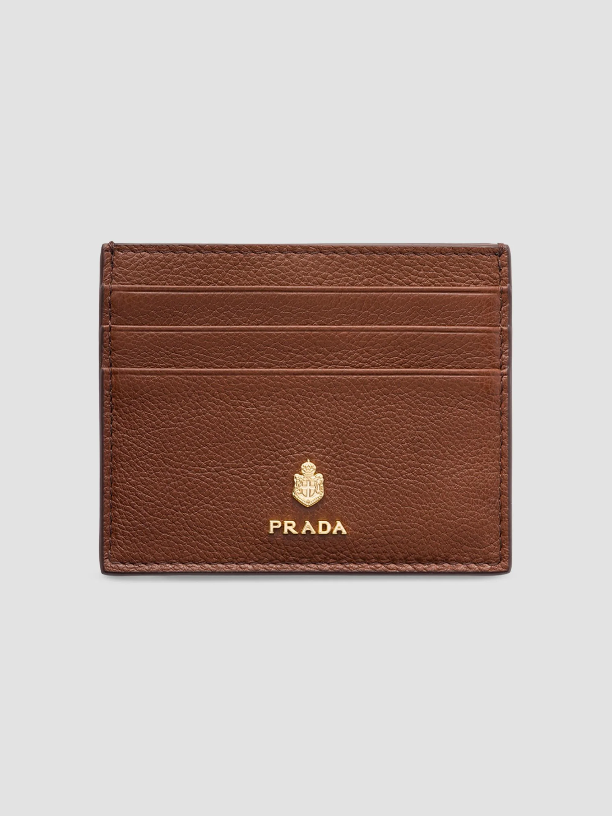 Women's Leather Card Holder - Brown - 1