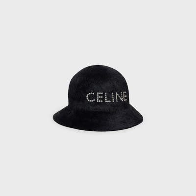 CELINE CELINE CLOCHE HAT WITH STUDS IN FELT outlook