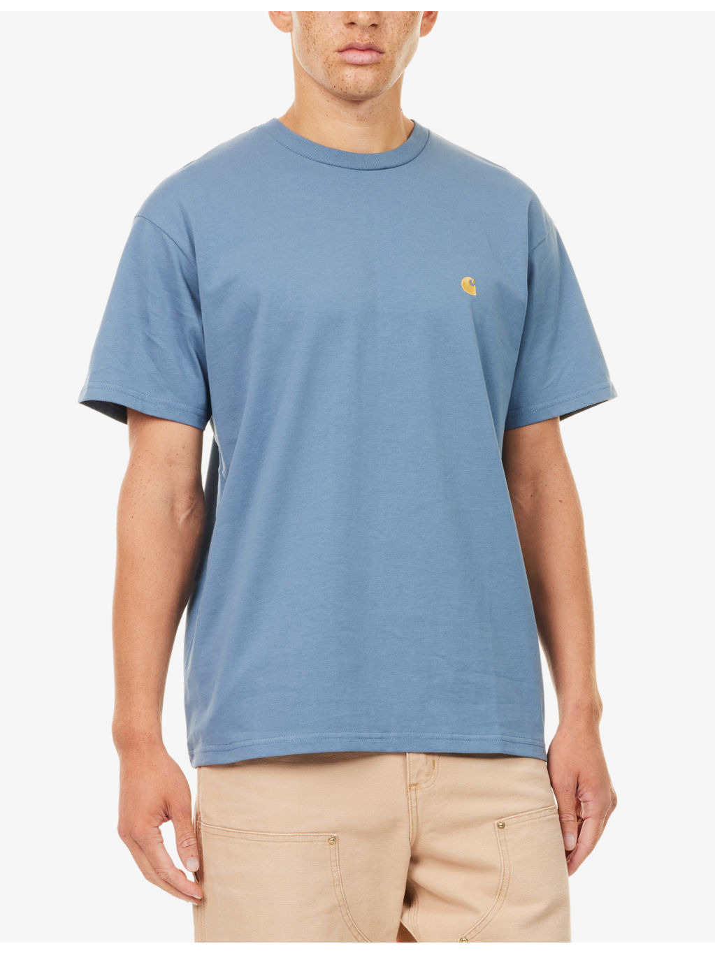 Chase Brand-Embroidery Cotton-Jersey T-Shirt - 3