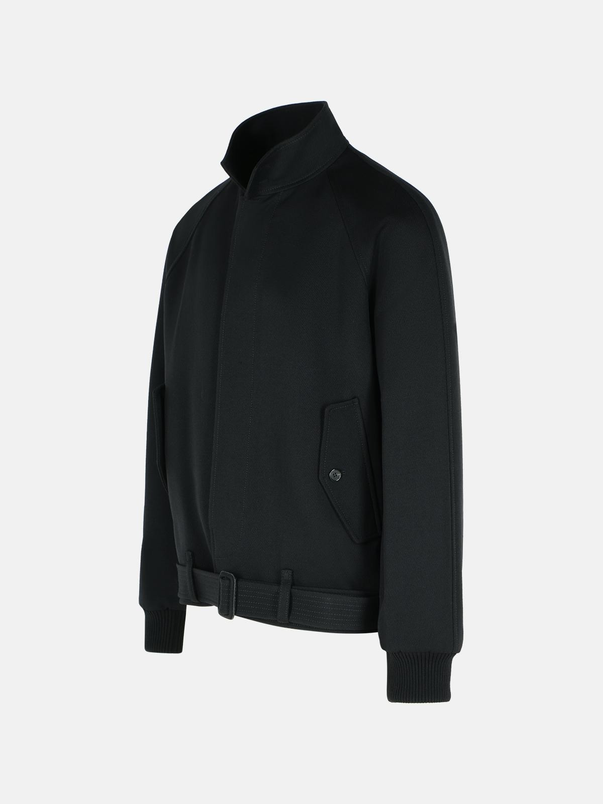 BLACK WOOL JACKET - 2