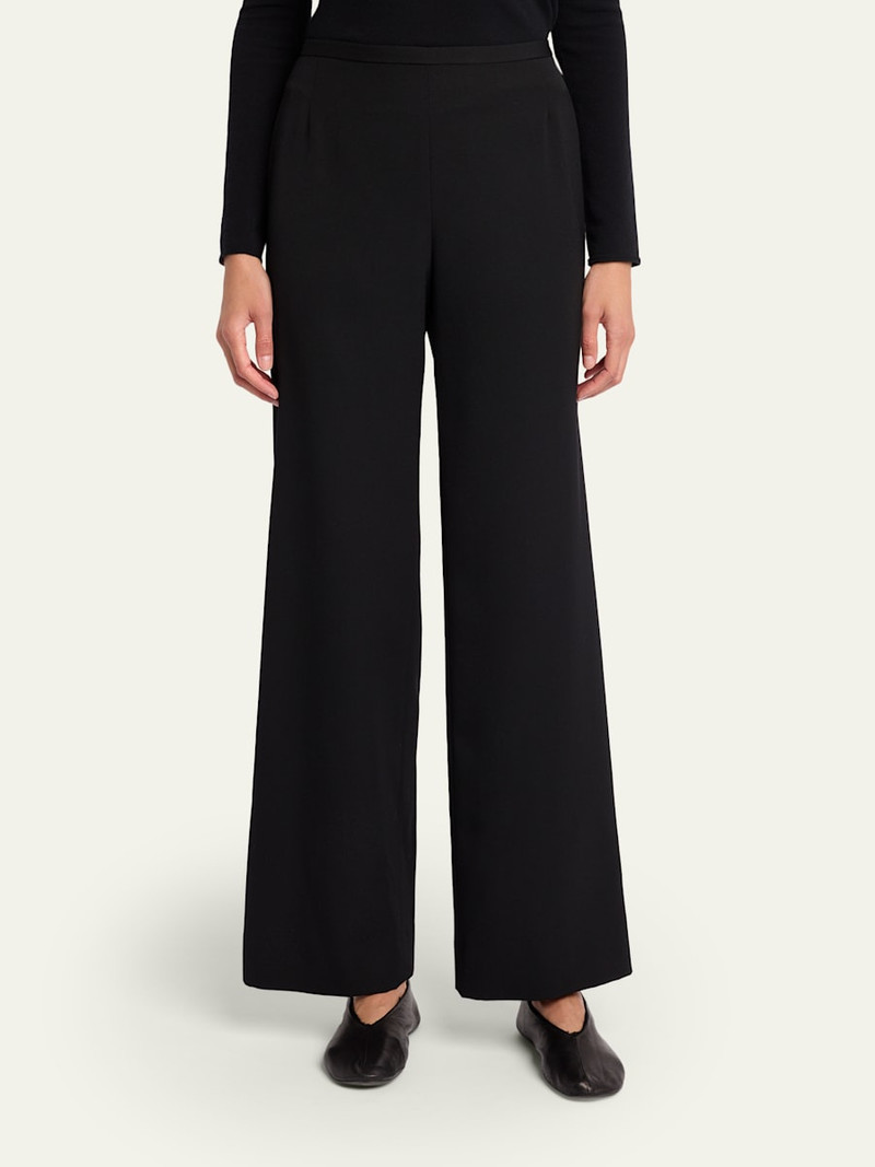 The Row Roger Wool-Silk Twill Straight-Leg Pants outlook