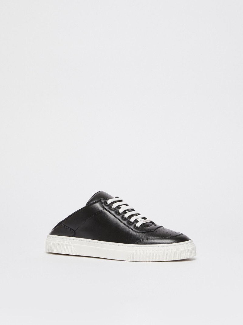 Max Mara SLIDESNEAKER Leather mule sneakers outlook