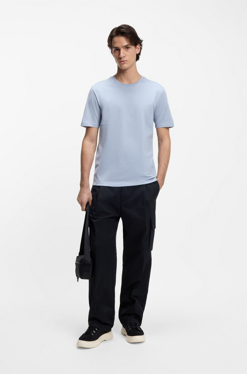 HUGO SLIM-FIT T-SHIRT WITH MERCERISED COTTON outlook