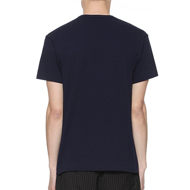 COMME des GARCONS PLAY Basic T-Shirt Two Emblems 'Navy' AZ-T226-051-2 - 3