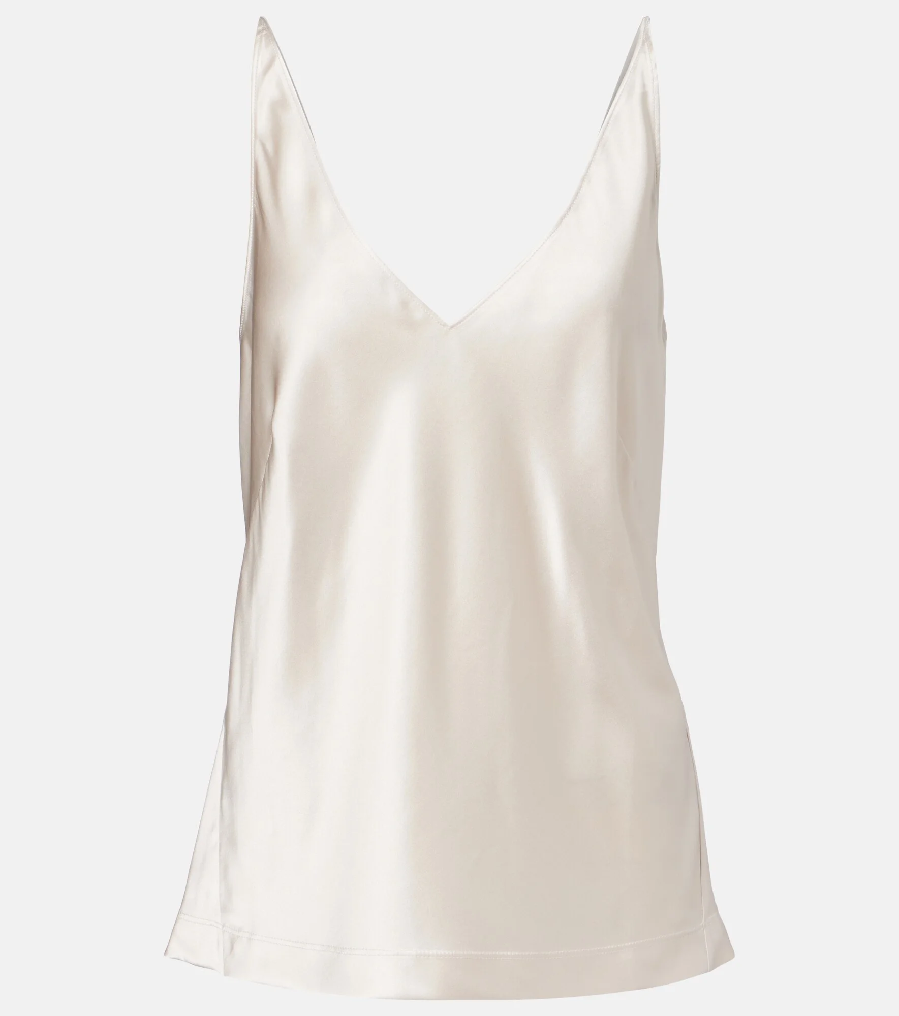 Sense Of Shine silk-blend satin top - 1