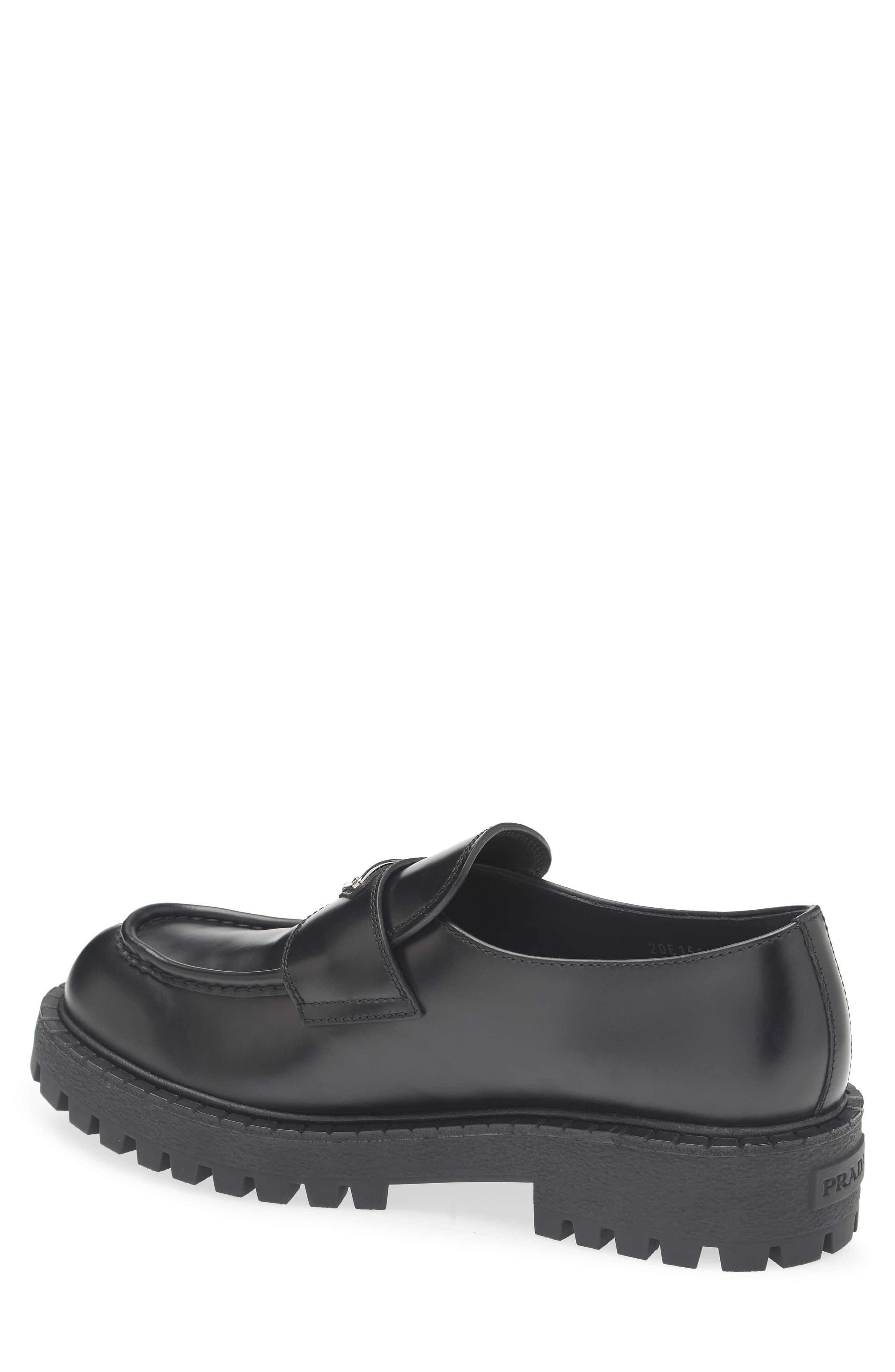 Prada Chocolate Lug Sole Loafer in Nero at Nordstrom - 2