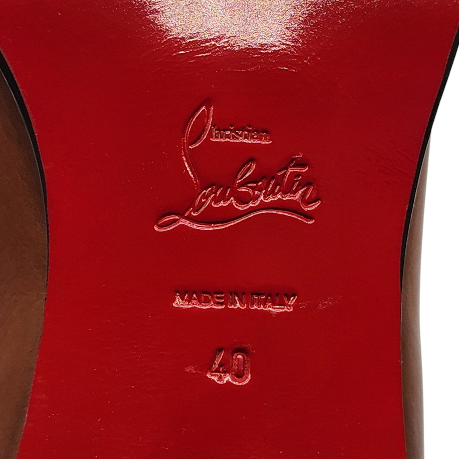 Christian Louboutin Antonio Chelsea Leather Boots Brown EU 40 US 7 - 6