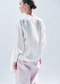 ISSEY MIYAKE COTTON VOILE SHIRT | REVERSIBLE