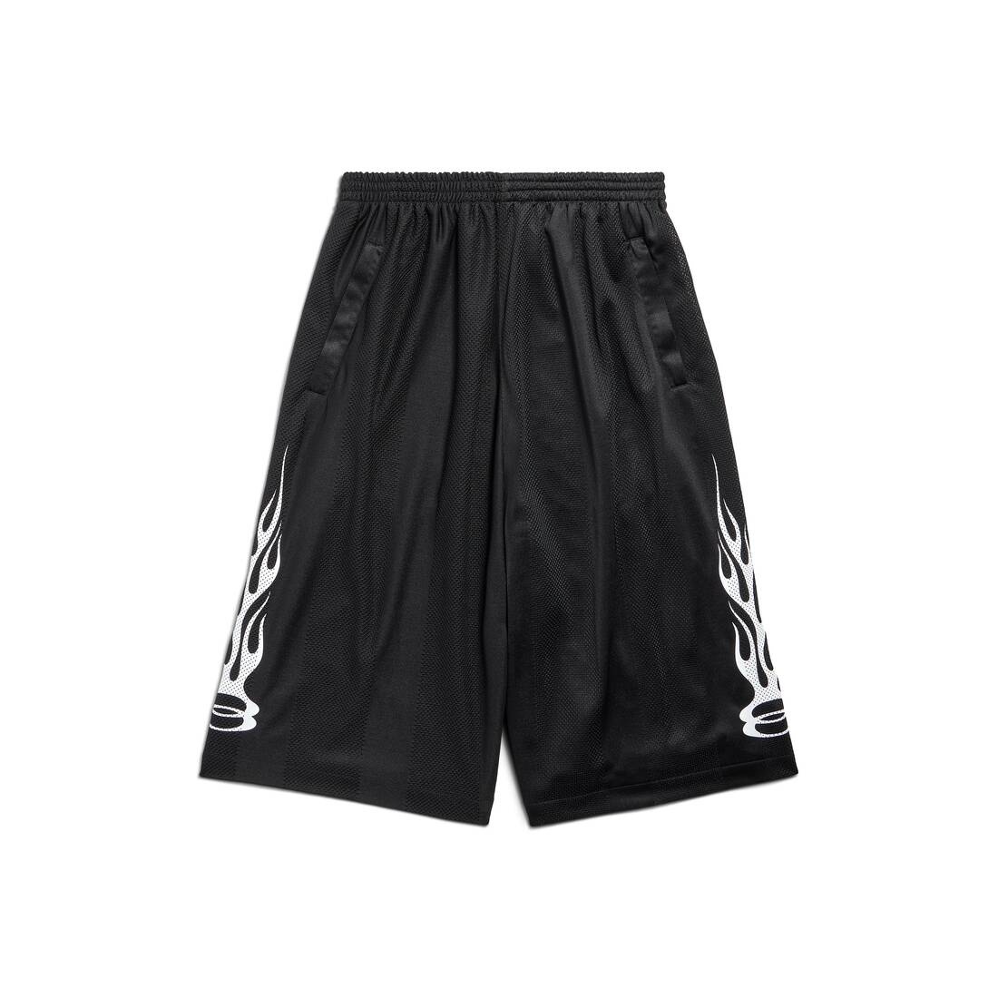 Men's Burning Unity Baggy Shorts in Black - 1