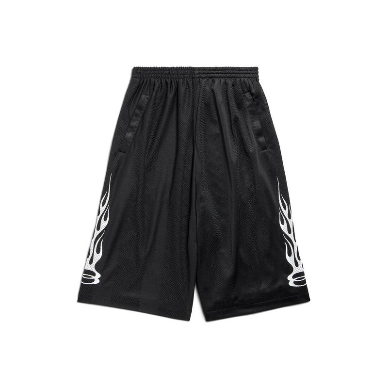 Men's Burning Unity Baggy Shorts in Black 1