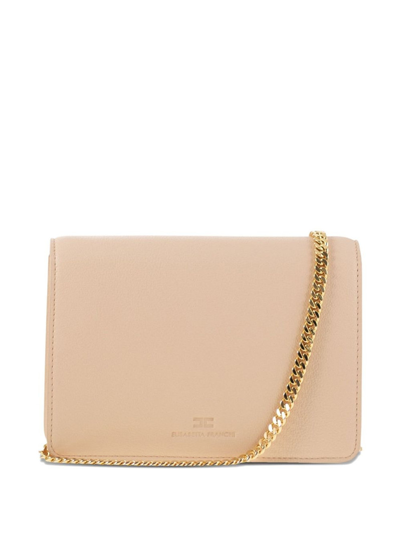 ELISABETTA FRANCHI logo-plaque chain shoulder bag outlook