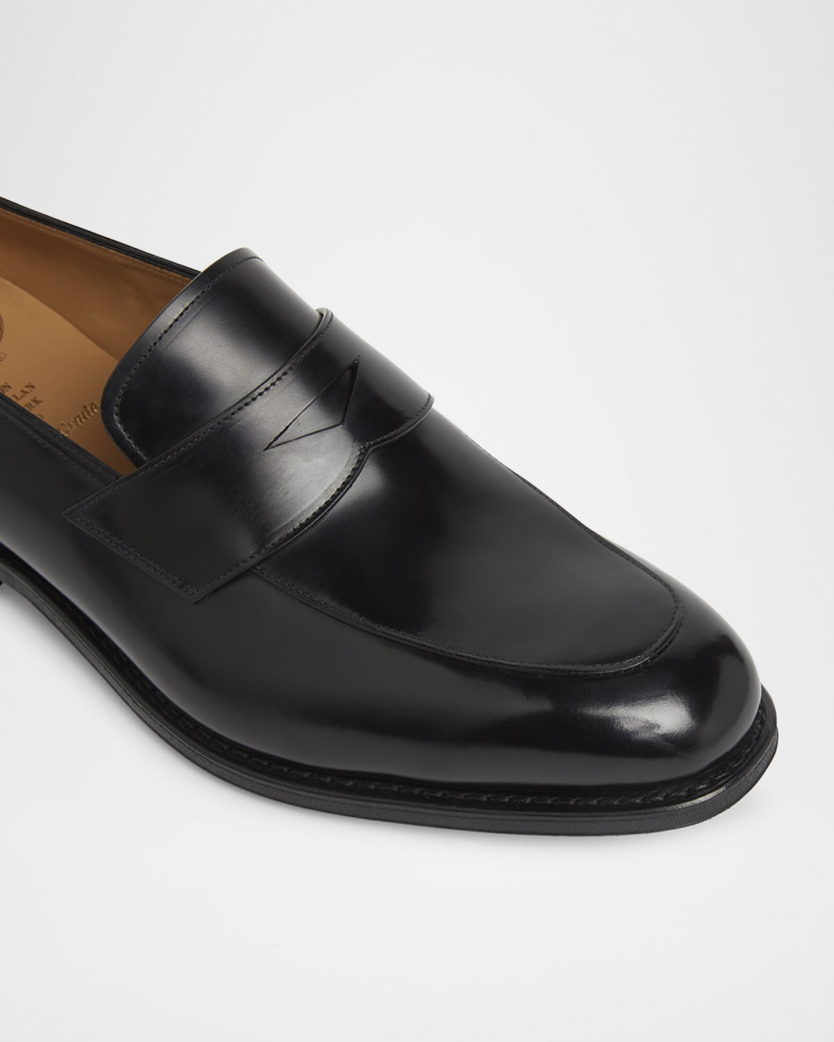 Men's Hertford Rubber-Sole Leather Penny Loafers - 4