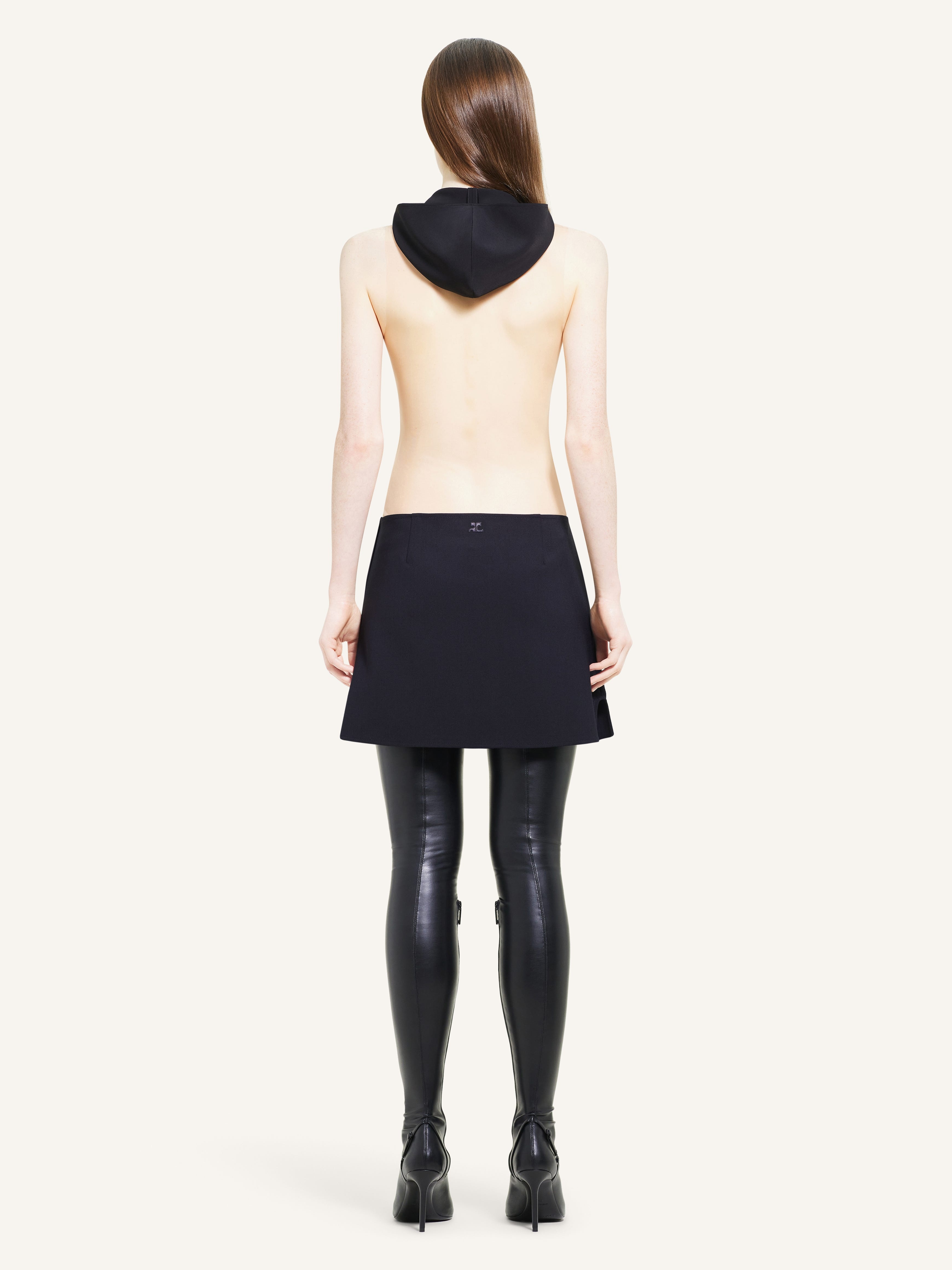 OBLIQUE TAILORED MINI SKIRT - 4