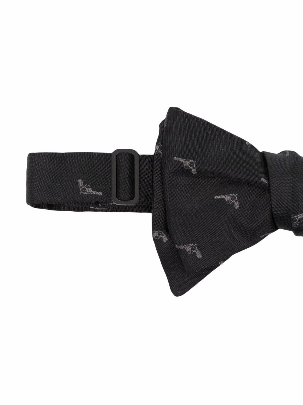 embroidered motif bow tie - 2