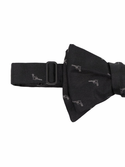 Neil Barrett embroidered motif bow tie outlook