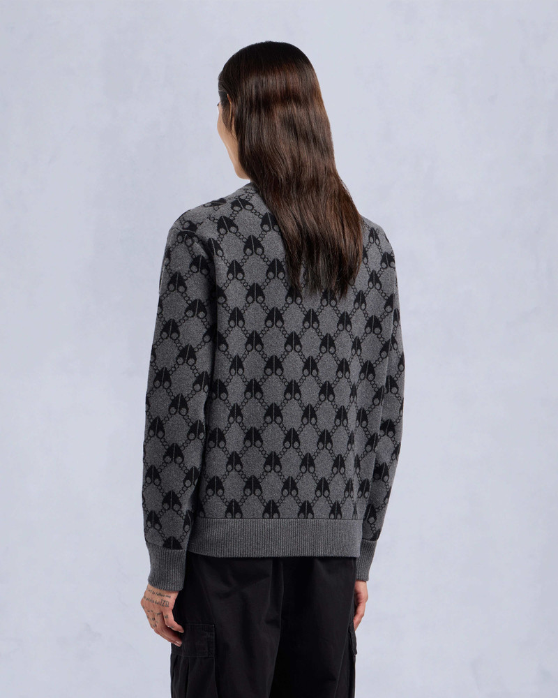 JOG FALLS CASHMERE-MERINO MONOGRAM SWEATER 4