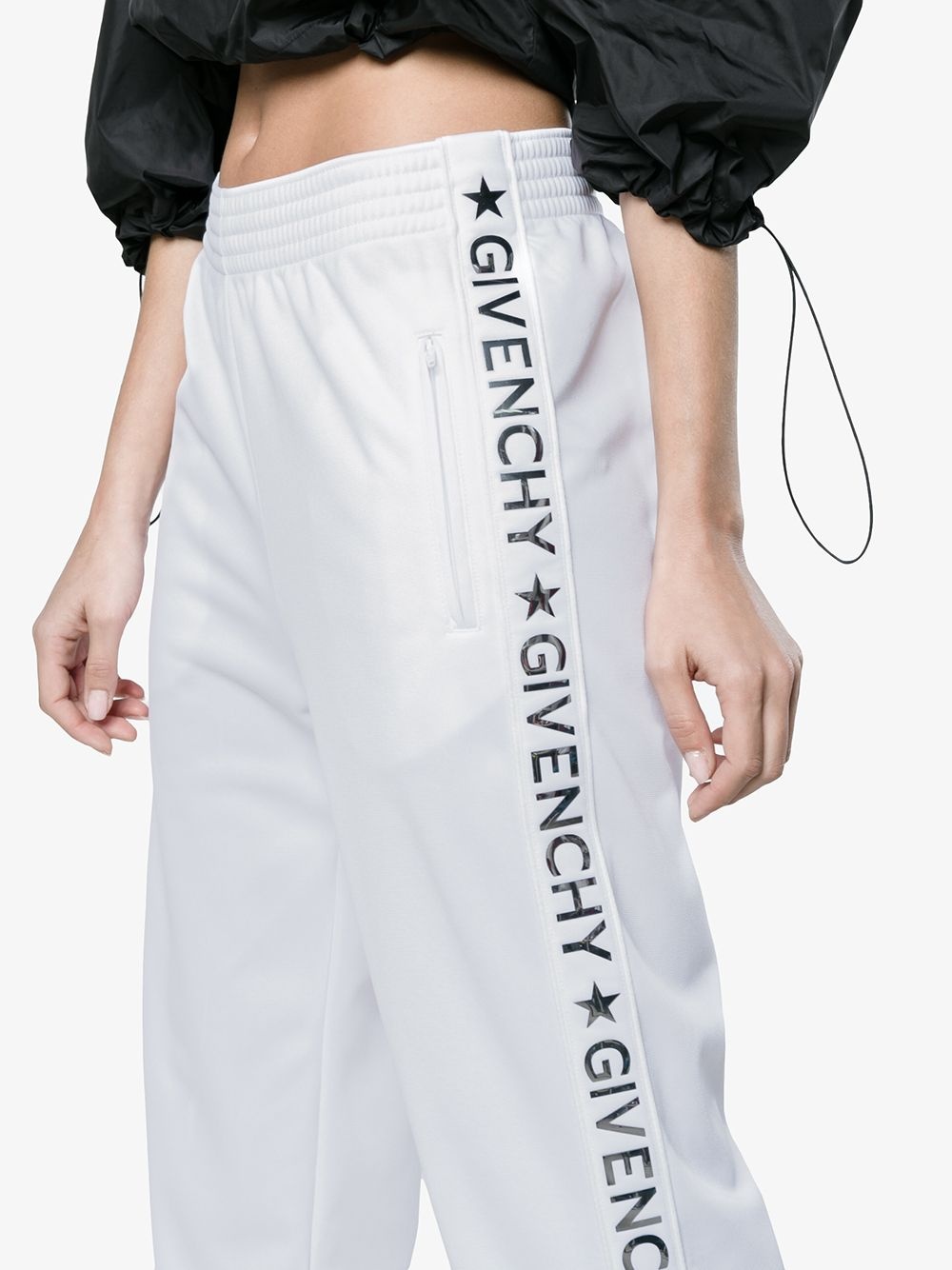 logo stripe track pants - 5