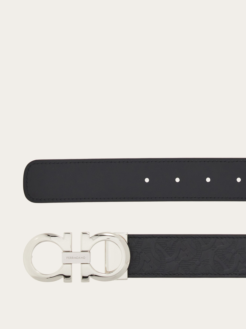 FERRAGAMO Reversible and adjustable Gancini belt outlook