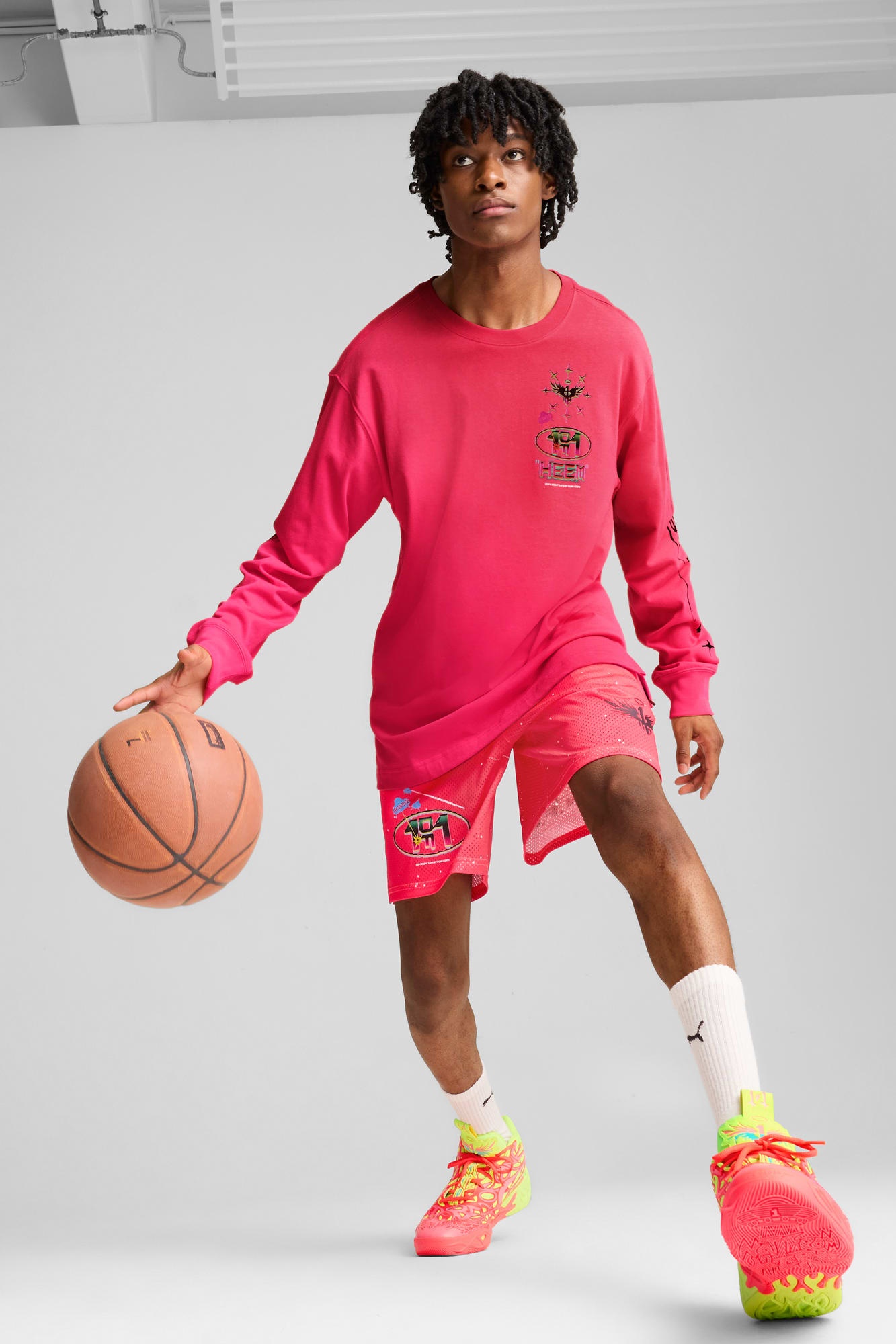 PUMA x LAMELO BALL 1Love Men's Long Sleeve Basketball Tee - 5