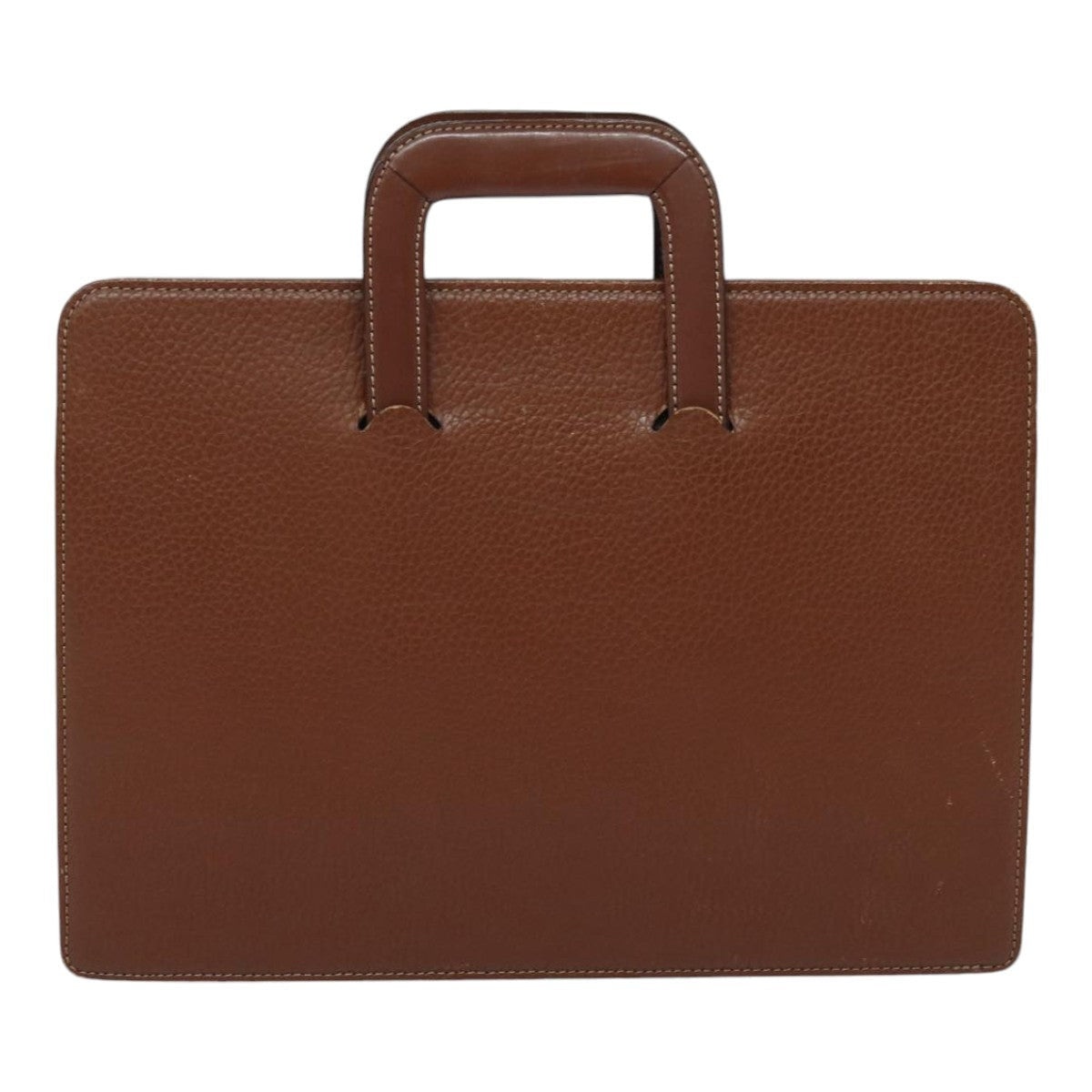 Burberry Hand Bag Leather Bordeaux Silver - 2