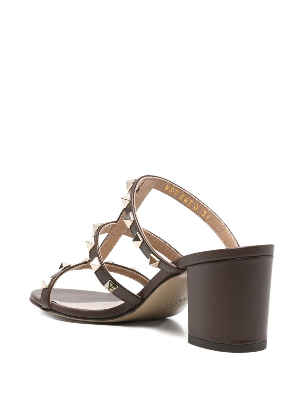 Rockstud leather sandals - 3