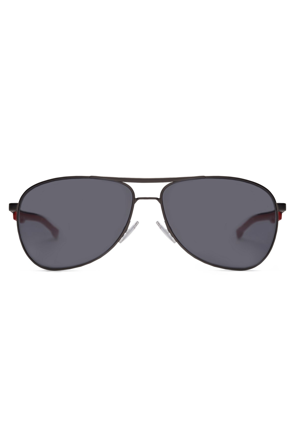 SPORTY METAL SUNGLASSES WITH MIXED-MATERIAL TEMPLES - 3