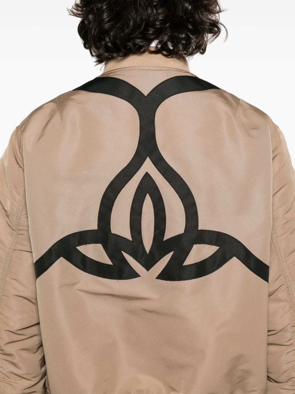 contrasting-panel bomber jacket - 5