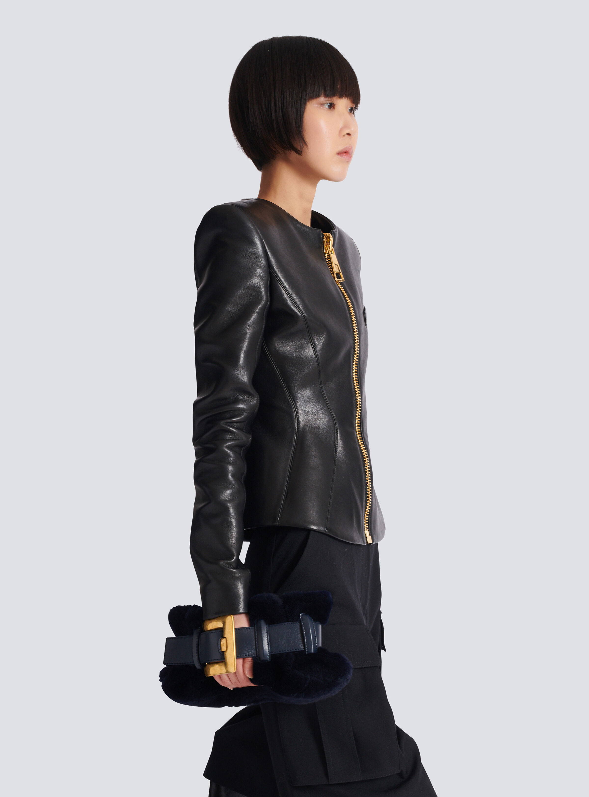 Mini Anthem bag in shearling - 8