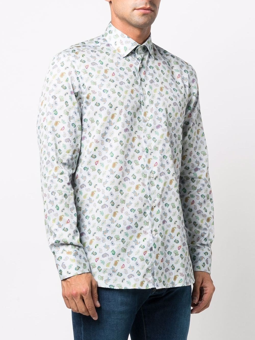 paisley-print cotton shirt - 3