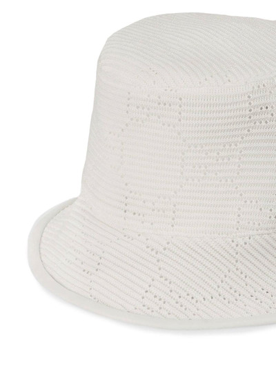 GUCCI GG cable-knit fedora hat outlook