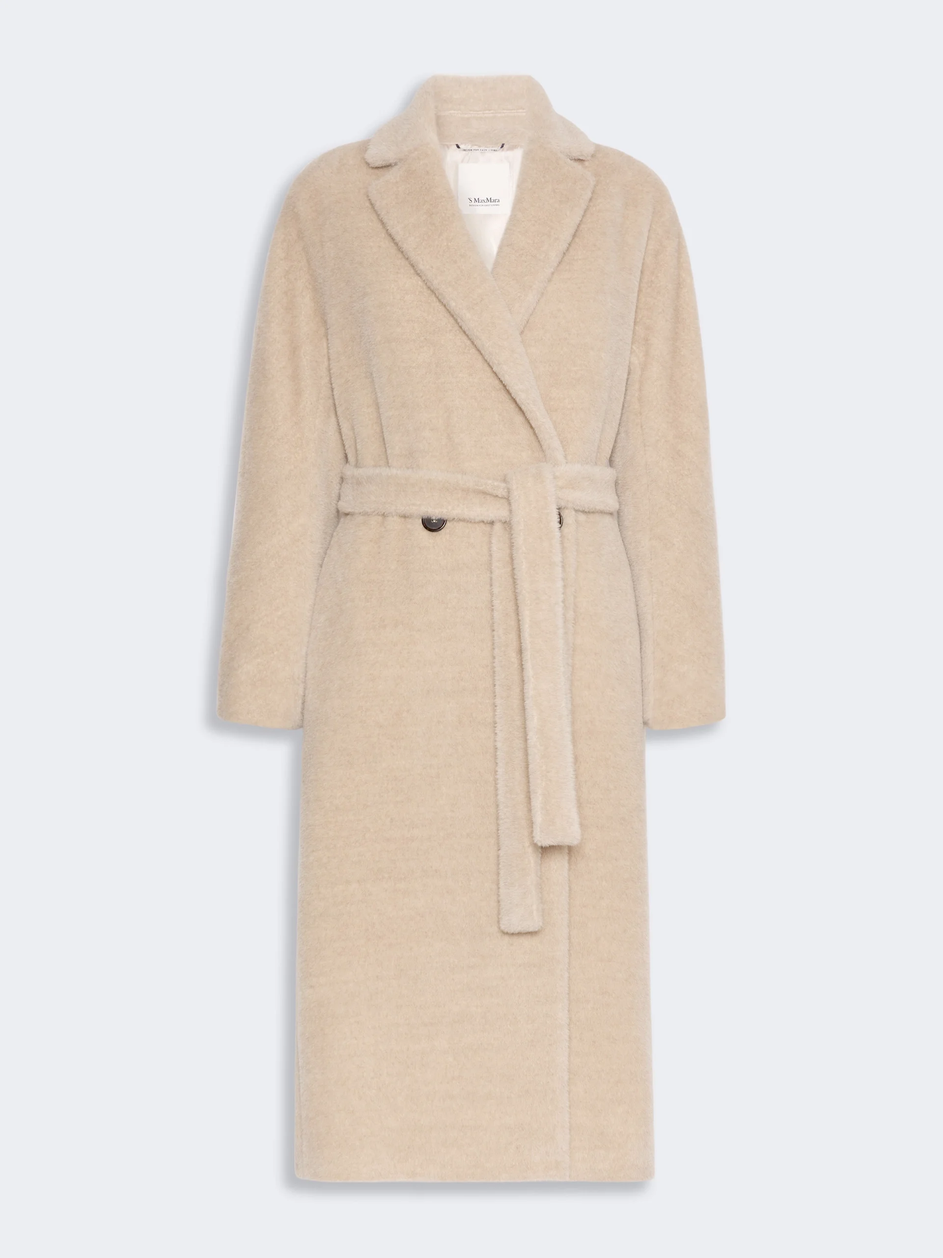 TABARIN Double-breasted alpaca and wool coat - ALBINO - 1