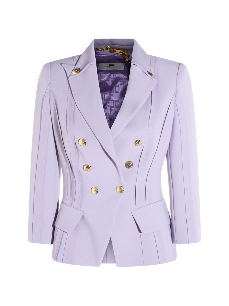 pleated double-breasted jacket 1