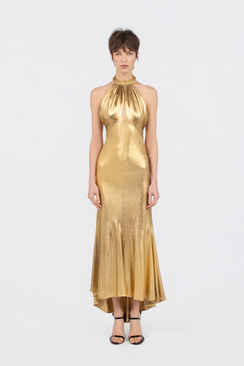 Serpentine Print Maxi Dress 3