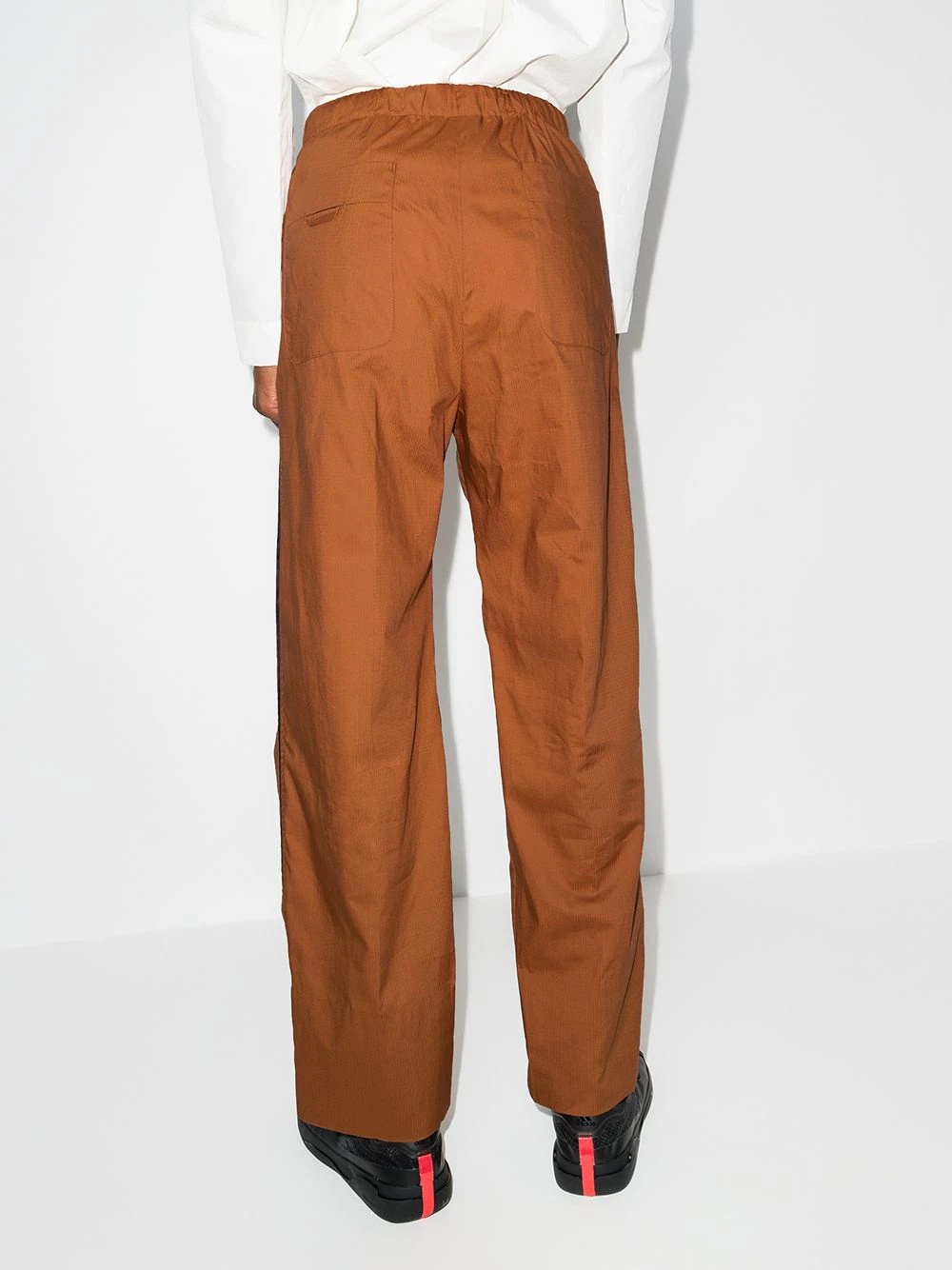 side-stripe drawstring trousers - 3