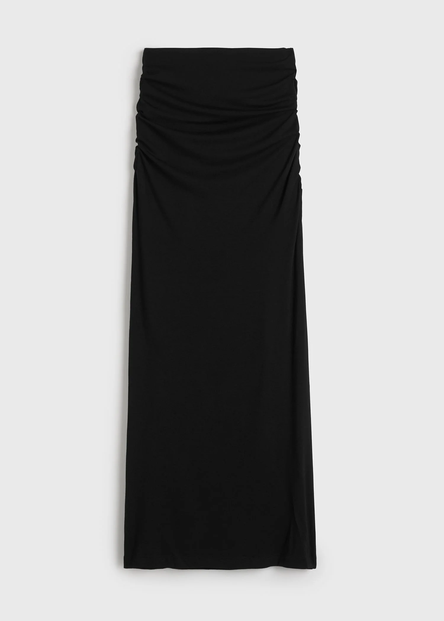 Draped jersey skirt black - 1