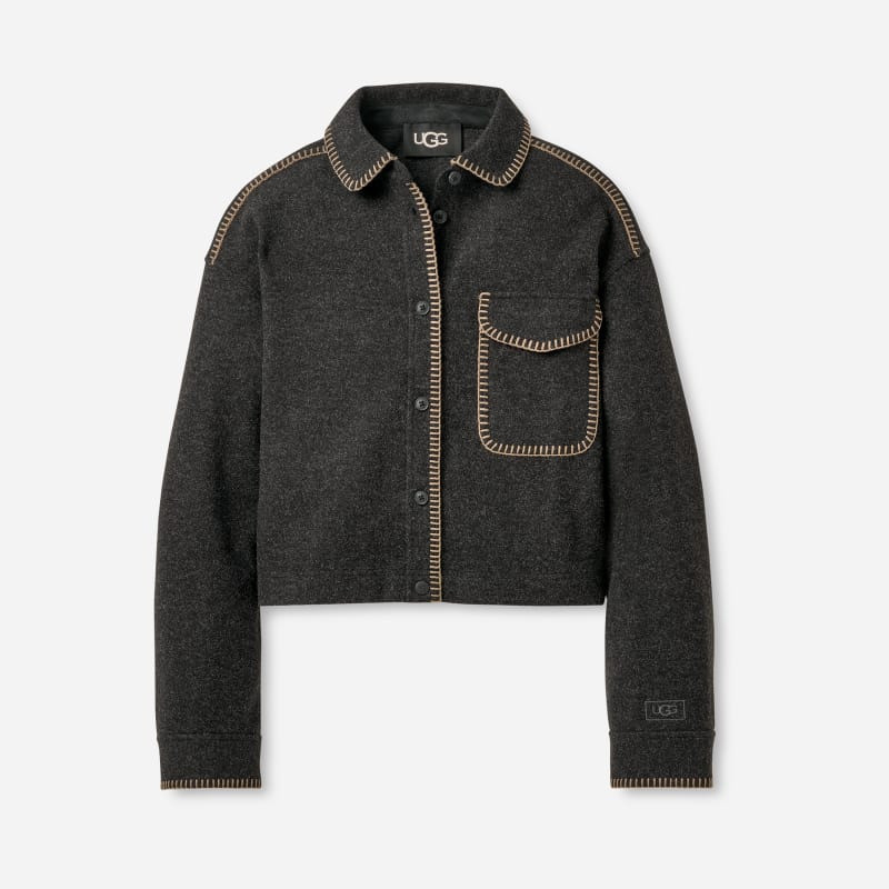 ® Women's Toria Jacket Polyester Tops in Black Heather 1