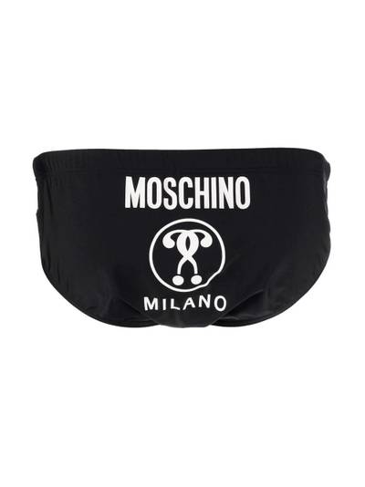 Moschino logo print swimming trunks outlook