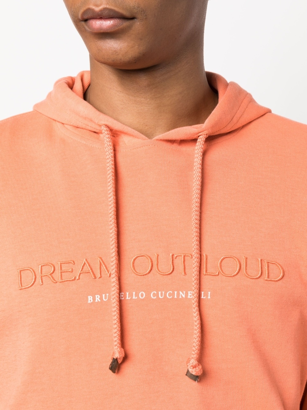 embroidered-slogan hoodie - 5