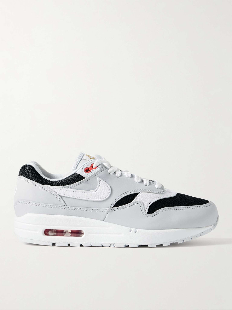 Air Max 1 Suede, Mesh and Textured-Leather Sneakers - 1