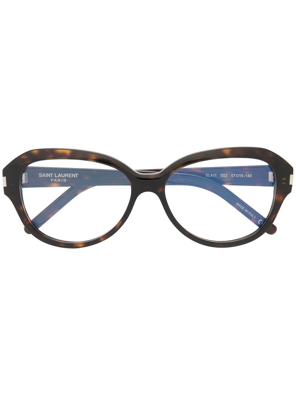 tortoiseshell round-frame glasses - 1