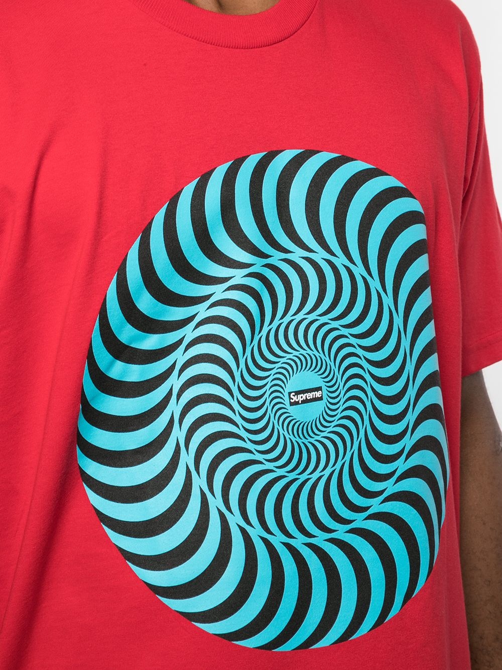 spiral print T-shirt - 5