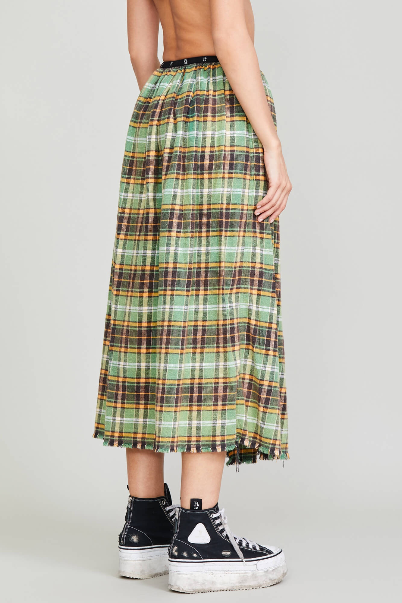 KILT SKIRT - GREEN PLAID - 4