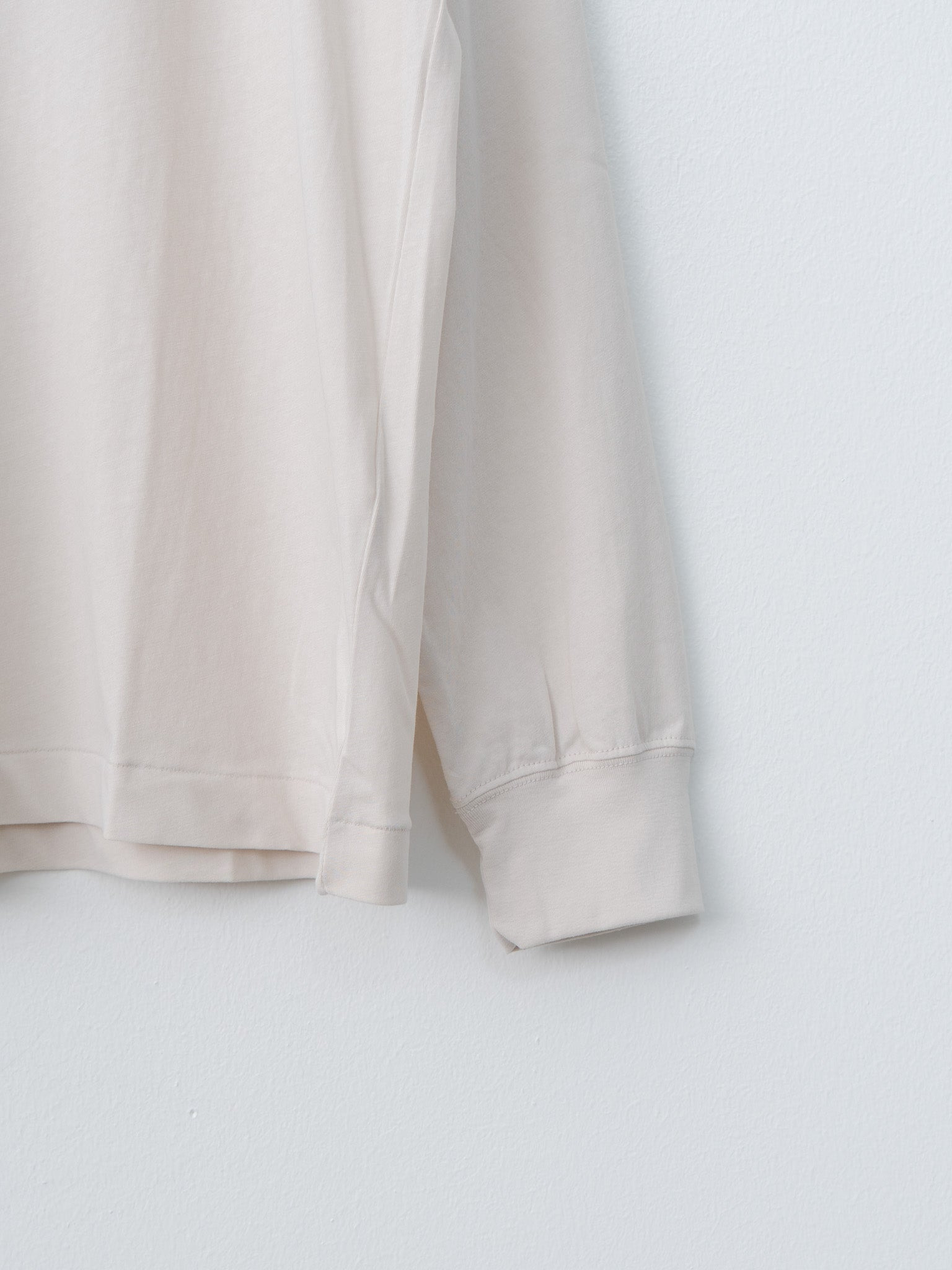 Fresca Nubuck Longsleeve T–Shirt - Warm White - 6