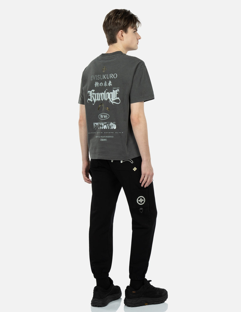 Mixed Graphic Print Washed T-shirt 3