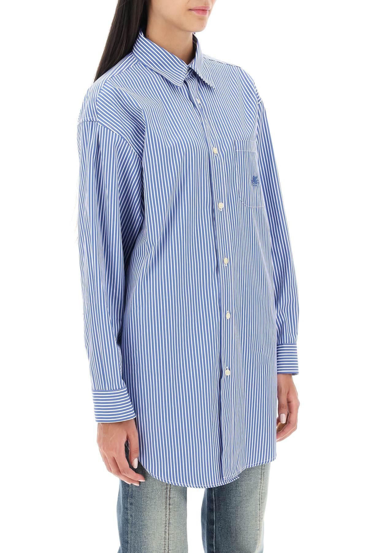 Striped poplin shirt - 3